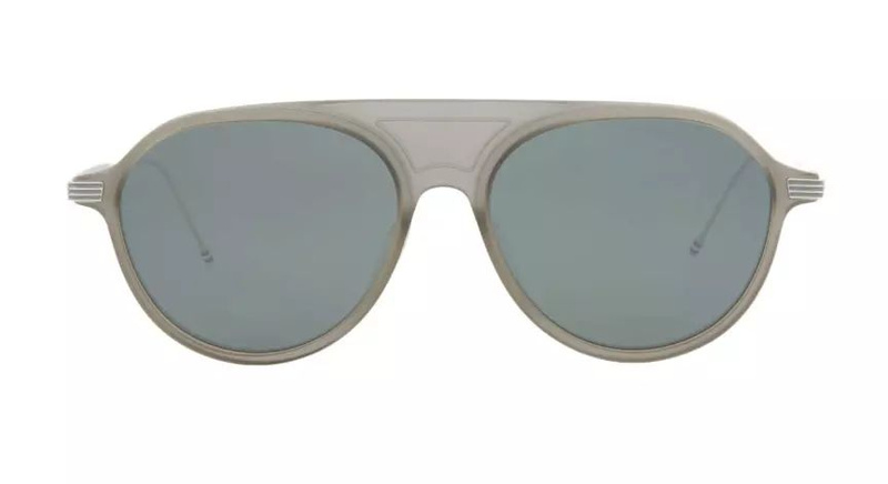 Okulary THOM BROWNE TB809BGRYSLV5. Okulary przeciwsłoneczne, Kolor szary. Unisex.
