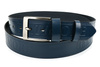 BELTIMORE pasek do spodni granatowy jeans skórzany pas skóra 527 : Kolory - granatowy, Rozmiar pasków - r.110-125 cm