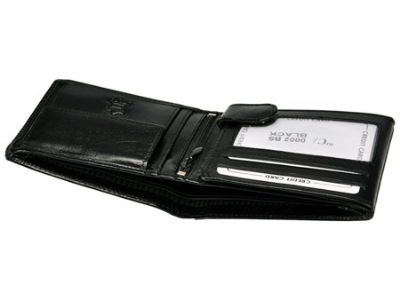 Skórzany męski portfel Cavaldi 0002-BS RFID